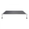 VEVOR Elevated Dog Bed for Large Dogs, Portable Raised Dog Cot with Aluminum Tube Metal Frame and Breathable Textilene Mesh, Indoor & Outdoor Pet Cooling Raised Hammock Bed, L, Gray
