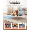VEVOR Elevated Dog Bed for Large Dogs, Portable Raised Dog Cot with Aluminum Tube Metal Frame and Breathable Textilene Mesh, Indoor & Outdoor Pet Cooling Raised Hammock Bed, XL, Gray