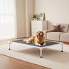 VEVOR Elevated Dog Bed for Large Dogs, Portable Raised Dog Cot with Aluminum Tube Metal Frame and Breathable Textilene Mesh, Indoor & Outdoor Pet Cooling Raised Hammock Bed, XL, Gray