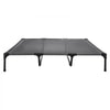 VEVOR Elevated Dog Bed for Large Dogs, Portable Raised Dog Cot with Steel Metal Frame and Breathable Teslin Mesh, Indoor & Outdoor Pet Cooling Raised Hammock Bed, XL, Gray