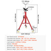 VEVOR Pipe Stand, V Head Pipe Jack Stand Adjustable Height 28-52 Inch, 2500LBS Pipe Jack Stands with Casters, Folding Portable Pipe Stands for 1/8 to 12 Inch Pipe Supporting