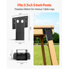 VEVOR Deer Blind Brackets, Outdoor 3.6x3.6 Platform Bracket, Fit 3.5x3.5 In / 88.9x88.9 mm Lumber, 2204lbs/1000kg Capacity Steel Elevator Brackets for Deer Stand, Hunting Blinds, Shooting Shack, 4 Pcs