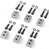 VEVOR Electric Rebar Cutter Blade, 6 PCS 25mm(1 inch) Cutting Diameter, HRC58-60 Hard Hydraulic Rebar Blade Replacement Jaw Blades with 12 Hexagon Screw and 12 Spring Washer, for Model RC-25
