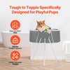 VEVOR Portable Dog Bathtub, Elevated & Foldable Space-saving Pet Shower Station with Efficient Drainage, Bathing Tub for Washing & Grooming Small and Medium Size Dogs and Cats Indoor & Outdoor, Grey