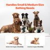 VEVOR Portable Dog Bathtub, Elevated & Foldable Space-saving Pet Shower Station with Efficient Drainage, Bathing Tub for Washing & Grooming Small and Medium Size Dogs and Cats Indoor & Outdoor, Grey