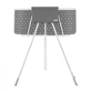 VEVOR Portable Dog Bathtub, Elevated & Foldable Space-saving Pet Shower Station with Efficient Drainage, Bathing Tub for Washing & Grooming Small and Medium Size Dogs and Cats Indoor & Outdoor, Grey