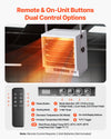 VEVOR Electric Garage Heater, 10000-Watt with Remote Control & 10 Hour Timer & Overheat Protection Wall/Ceiling Mounted Shop Heater, Commercial Fan-forced for Indoor Workshop Warehouse,240V White