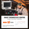 VEVOR Electric Garage Heater, 5000-Watt Digital Fan-Forced Wall/Ceiling Mount Shop Heater, with Remote Control Overheat Protection, Hardwired Heater with 9-Hour Timer, Ideal for Workshop, ETL Listed