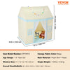 VEVOR Kids Play Tent, Kids Tent for Kids 1-5 Years Old, Toddler Tent with Mat and Tent Lamp, Tent for Kids with Windows for Indoor and Outdoor, Play House Castle Tent for Boys and Girls, Beige