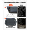 VEVOR Tool Bag, 13.2 Inch, 34-Pocket Portable Large Tool Box Organizer Storage, Carry Toolbox with Hard Plastic Base, Large Zipper, Adjustable Shoulder Strap, for Men Women Dad Husband Fathers Day