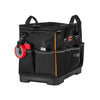 VEVOR Tool Bag, 16.1 Inch, 33-Pocket Portable Large Tool Box Organizer Storage, Toolbox with Water-Resistant Base, Zipper, Adjustable Shoulder Strap Toolbag, for Men Women Dad Husband Fathers Day