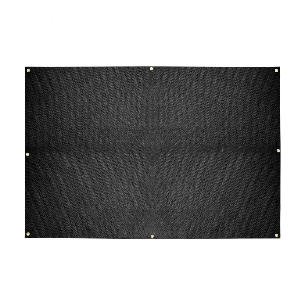VEVOR Welding Blanket, 6 x 8 FT Silicone Coated Fiberglass Welding Blanket, Up to 1800°F Heat Resistant Safety Protection Blankets, Flame Retardant Fireproof Insulation Mat with Metal Grommets