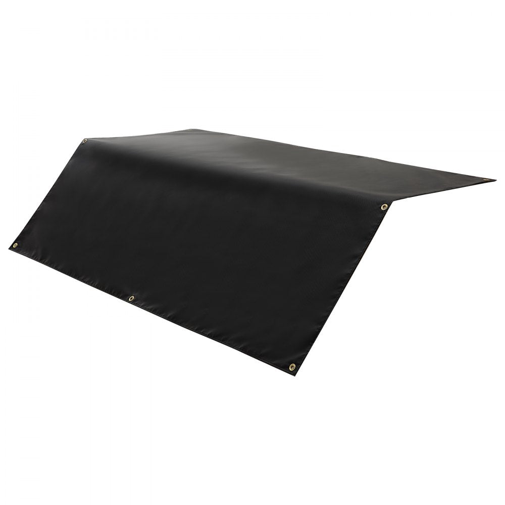 VEVOR Welding Blanket, 6 x 8 FT Silicone Coated Fiberglass Welding Blanket, Up to 1800°F Heat Resistant Safety Protection Blankets, Flame Retardant Fireproof Insulation Mat with Metal Grommets