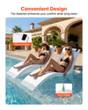 VEVOR pool lounger chairs - convenient design with phone holder and cup holder