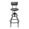 VEVOR Shop Stool with Backrest, Pneumatic Garage Seat/Work Stool with 300 lbs Capacity, Adjustable Height Roller Creeper Seat, 360° Swivel Padded Workshop Stool, for Garage, Shop & Auto Repair, Black