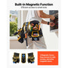 VEVOR Tool Belt, Magnetic Tool Pouch for Men, 28 Pockets Heavy Duty Adjustable Utility Belt Detachable Work Bag for Electrician, Carpenter, Construction, Work Apron Organizer, Waist Adjust 31 to 48in