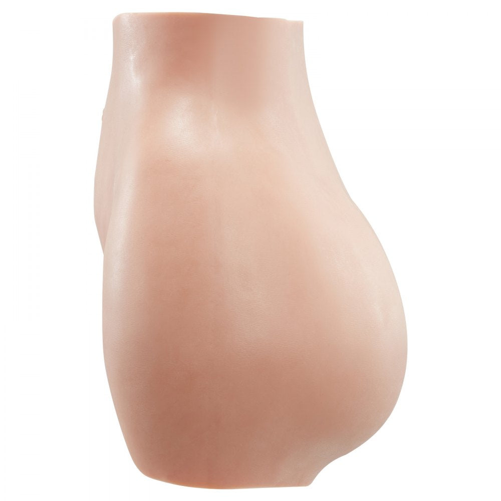 VEVOR Silicone Butts, 100% Silicone Hip Enhancer Shapewear Panty, Fake Buttock Enhancers Pants for Crossdresser, Transgender, Cosplay, Drag Queen (Brown)