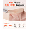 VEVOR Silicone Breastplate, K Sized High Neckline Fake Breasts for Crossdressers, Realistic Silicone-Filled Fake Boobs Breast Forms for Transgender Cosplay Drag Queen, Ivory