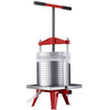 VEVOR Fruit Wine Press, 3.96Gal/15L, Stainless Steel Manual Juice Maker, Heavy Duty T-Shaped Handle & Cross-beam for Cider Apple Grape Vegetable Press, with 2 Filter Bags, for Kitchen Home Brewing