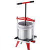 VEVOR Fruit Wine Press, 3.96Gal/15L, Stainless Steel Manual Juice Maker, Heavy Duty T-Shaped Handle & Cross-beam for Cider Apple Grape Vegetable Press, with 2 Filter Bags, for Kitchen Home Brewing