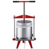 VEVOR Fruit Wine Press, 3.96Gal/15L, Stainless Steel Manual Juice Maker, Heavy Duty T-Shaped Handle & Cross-beam for Cider Apple Grape Vegetable Press, with 2 Filter Bags, for Kitchen Home Brewing