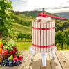 VEVOR 4.75 Gal/18L Fruit Wine Press, Solid Wood Basket with 8 Blocks, Heavy Duty Manual Juice Maker, Cider Apple Grape Tincture Honey Olive Oil Making Press with Handle for Kitchen, Home