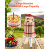 VEVOR 1.6 Gal/6L Fruit Wine Press, Solid Wood Basket with 8 Blocks, Heavy Duty Manual Juice Maker, Cider Apple Grape Tincture Honey Olive Oil Making Press with Handle for Kitchen, Home
