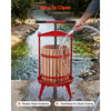 VEVOR Fruit Wine Press, 4.75Gal/18L Manual Juice Maker, Solid Beech Wood Basket, Vintage Traditional Juicer with 2 Filter Bags, Heavy Duty T-Shaped Handle Bar for Cider Apple Grape Press, Kitchen Home