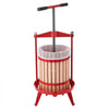 VEVOR Fruit Wine Press, 4.75Gal/18L Manual Juice Maker, Solid Beech Wood Basket, Vintage Traditional Juicer with 2 Filter Bags, Heavy Duty T-Shaped Handle Bar for Cider Apple Grape Press, Kitchen Home
