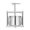 VEVOR 3.17 Gal/12L Fruit Wine Press, 2 Stainless Steel Barrels, Manual Juice Maker, Cider Apple Grape Tincture Honey Olive Oil Making Press with Triangular Handle for Outdoor Kitchen Home