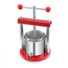 VEVOR 0.44 Gal/1.65L Fruit Wine Press, 2 Stainless Steel Barrels, Manual Juice Maker, Cider Apple Grape Tincture Honey Olive Oil Making Press with T-Handle for Outdoor Kitchen Home