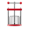 VEVOR 0.44 Gal/1.65L Fruit Wine Press, 2 Stainless Steel Barrels, Manual Juice Maker, Cider Apple Grape Tincture Honey Olive Oil Making Press with T-Handle for Outdoor Kitchen Home