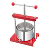 VEVOR 0.8 Gal/3L Fruit Wine Press, 2 Stainless Steel Barrels, Manual Juice Maker, Cider Apple Grape Tincture Honey Olive Oil Making Press with T-Handle for Outdoor Kitchen Home