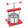 VEVOR 0.8 Gal/3L Fruit Wine Press, 2 Stainless Steel Barrels, Manual Juice Maker, Cider Apple Grape Tincture Honey Olive Oil Making Press with T-Handle for Outdoor Kitchen Home