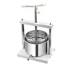 VEVOR 1.45 Gal/5L Fruit Wine Press, 2 Stainless Steel Barrels, Manual Juice Maker, Cider Apple Grape Tincture Honey Olive Oil Making Press with Triangular Handle for Outdoor Kitchen Home