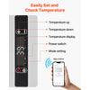 VEVOR car refrigerator control panel and app control overview