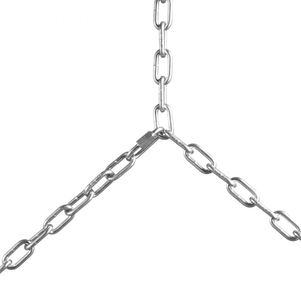 VEVOR Proof Coil Chain, 3/16" x 100', 1100 lbs Safe Working Load, Zinc Plated Proof Tested Coil Chain with Two Quick Links, Galvanized Carbon Steel Link Chain for Towing, Hanging, Camping, Pet Towing