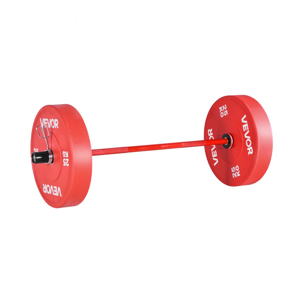VEVOR 4FT Barbell Bar, Fits 2-Inch Weight Plates, Barbell Bar with Knurled Grip for Strength Training, Weightlifting, Squat, Deadlift, Bench Press, Curl, Overhead Press, 550lbs/226kg Capacity