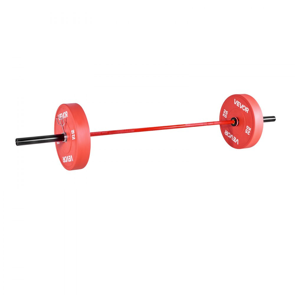 VEVOR 7FT Barbell Bar, Fits 2-Inch Weight Plates, Barbell Bar with Knurled Grip for Strength Training, Weightlifting, Squat, Deadlift, Bench Press, Curl, Overhead Press, 1000lbs/453kg Capacity
