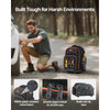 VEVOR Rolling Tool Backpack, 110 lbs Load Capacity, 45 Pockets Heavy Duty Roller Tool Bag on Wheels, Adjustable Telescoping Handle & Stable Base, Toolbag Organizers for Construction, Mechanic
