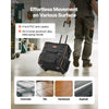 VEVOR Rolling Tool Bag, 110 lbs Load Capacity, 25 Pockets Heavy Duty Roller Tool Bag on Wheels, Adjustable Telescoping Handle & Stable Base, Toolbag Organizers with Wheels for Construction, Mechanic