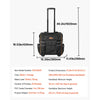 VEVOR Rolling Tool Bag, 110 lbs Load Capacity, 25 Pockets Heavy Duty Roller Tool Bag on Wheels, Adjustable Telescoping Handle & Stable Base, Toolbag Organizers with Wheels for Construction, Mechanic