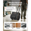 VEVOR Rolling Tool Bag, 110 lbs Load Capacity, 25 Pockets Heavy Duty Roller Tool Bag with Adjustable Telescoping Handle & Stable Base, Toolbag Organizers with Wheels for Electrician, Construction