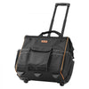 VEVOR Rolling Tool Bag, 110 lbs Load Capacity, 25 Pockets Heavy Duty Roller Tool Bag with Adjustable Telescoping Handle & Stable Base, Toolbag Organizers with Wheels for Electrician, Construction