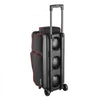VEVOR Bowling Ball Bag, 3 Ball Double Roller Bowling Bag with Wheels, Featuring a Separate Compartment for Shoes (Up To US Size 16) & Oversized Accessory Pocket, Retractable Handle Extends to 41.34 in