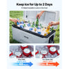 VEVOR Hard Cooler, 106QT Portable Rolling Cooler with Wheels, Leak-Resistant Coolbox Keeps Contents Cool for 48 Hours, Ice Retention Insulated Chests, Ultra-Light for Outdoor Picnics, Grill, Camping