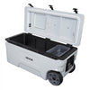 VEVOR Hard Cooler, 106QT Portable Rolling Cooler with Wheels, Leak-Resistant Coolbox Keeps Contents Cool for 48 Hours, Ice Retention Insulated Chests, Ultra-Light for Outdoor Picnics, Grill, Camping