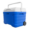 VEVOR Hard Cooler, 21QT Portable Rolling Cooler with Wheels, Leak-Resistant Coolbox Keeps Contents Cool for 48 Hours, Ice Retention Insulated Chests, Ultra-Light for Outdoor Picnics, Grill, Camping