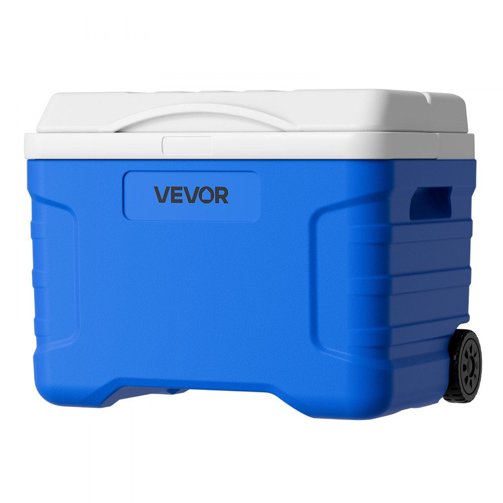 VEVOR Hard Cooler, 21QT Portable Rolling Cooler with Wheels, Leak-Resistant Coolbox Keeps Contents Cool for 48 Hours, Ice Retention Insulated Chests, Ultra-Light for Outdoor Picnics, Grill, Camping
