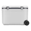 VEVOR Portable Cooler, 45 QT Wheeled Cooler with Ice Retention, Heavy-Duty Handles and Cup Holder, Lightweight Rigid Material Insulated Portable Cooler, Suitable for Family Picnics and Long Trips